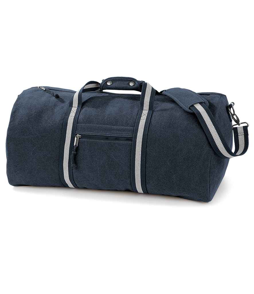 Quadra Vintage Canvas Holdall | Vintage Oxford Navy