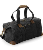 Quadra Heritage Waxed Canvas Holdall | Black