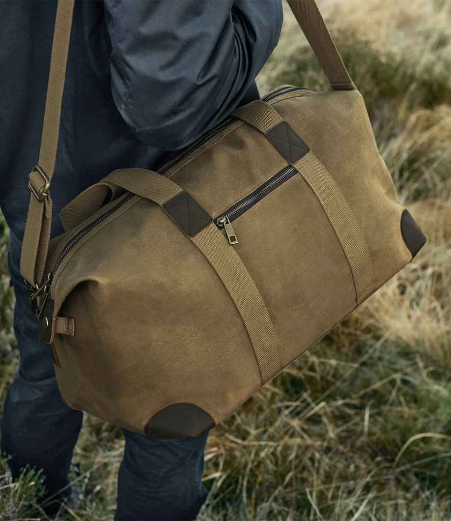 Quadra Heritage Waxed Canvas Holdall | Desert Sand