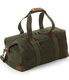 Quadra Heritage Waxed Canvas Holdall | Olive Green