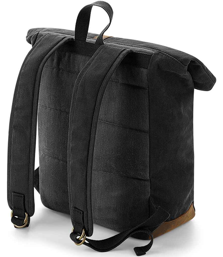 Quadra Heritage Waxed Canvas Backpack | Black