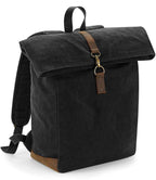 Quadra Heritage Waxed Canvas Backpack | Black