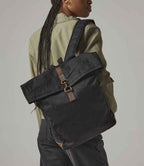 Quadra Heritage Waxed Canvas Backpack | Black