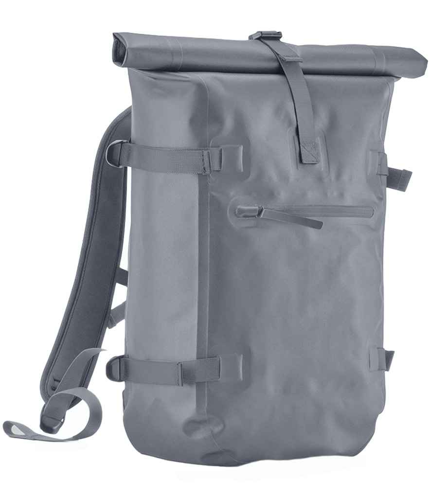 Quadra Waterproof Roll-Top Backpack | Blue Grey