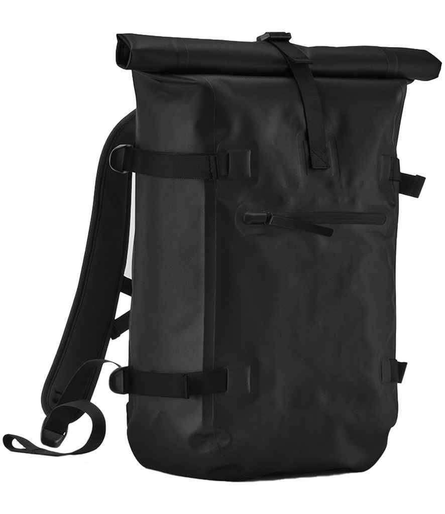 Quadra Waterproof Roll-Top Backpack | Black