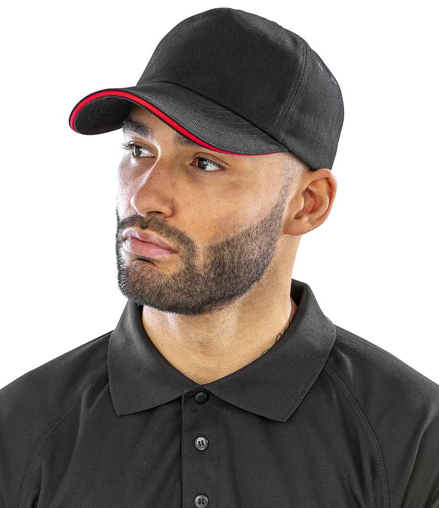 Result Heavy Cotton Drill Pro-Style Cap | Black