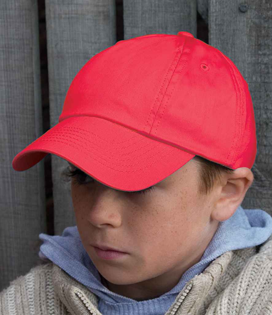Result Kids Low Profile Cotton Cap | Red