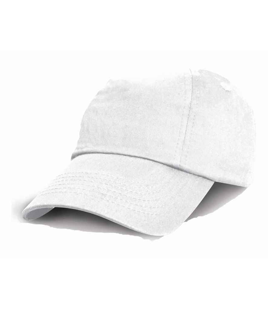 Result Kids Low Profile Cotton Cap | White