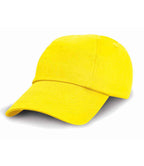 Result Kids Low Profile Cotton Cap | Yellow