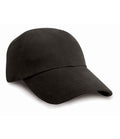 Result Kids Low Profile Heavy Brushed Cotton Cap | Black