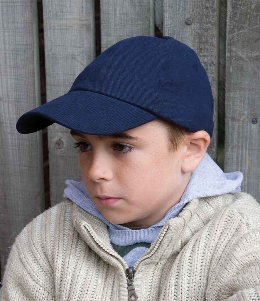 Result Kids Low Profile Heavy Brushed Cotton Cap | Navy