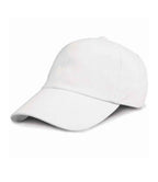Result Low Profile Heavy Brushed Cotton Cap | White