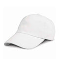 Result Low Profile Heavy Brushed Cotton Cap | White