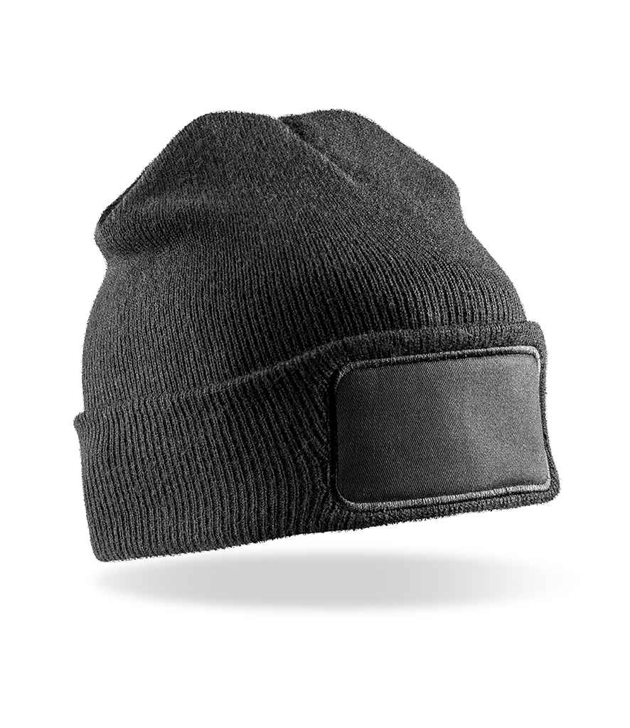 Result Core Double Knit Printers Beanie | Black