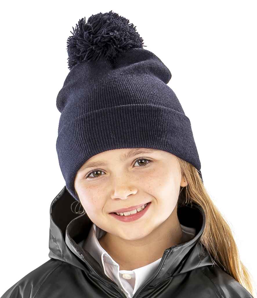 Result Core Kids Pom Pom Beanie | Navy