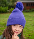 Result Core Kids Pom Pom Beanie | Purple