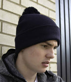 Result Core Pom Pom Beanie | Black