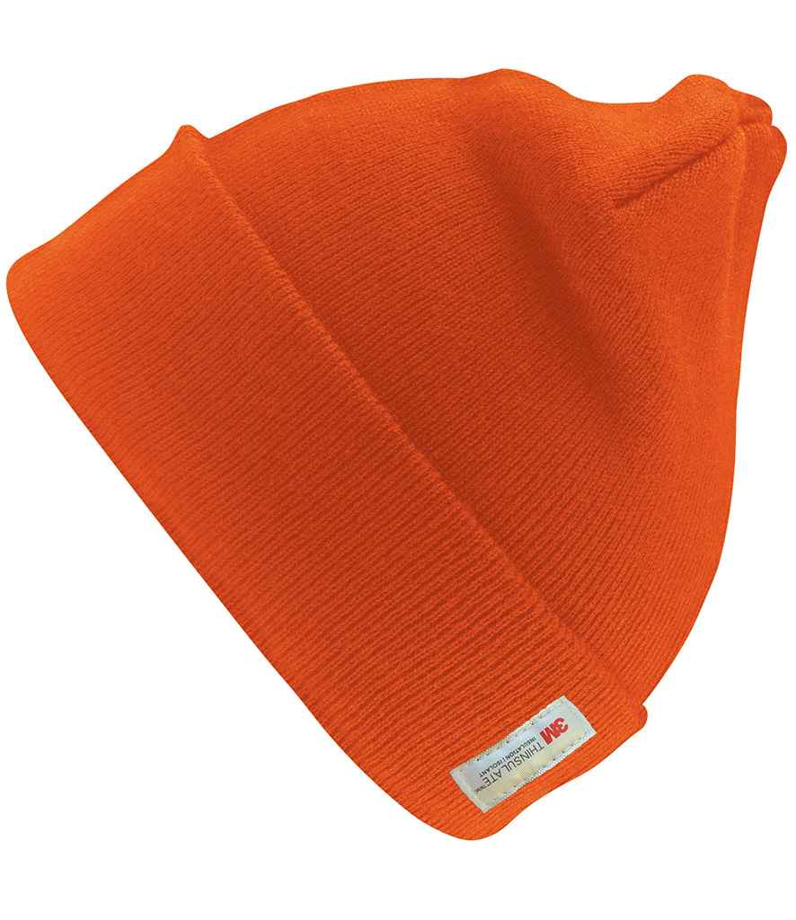 Result Woolly Ski Hat with Thinsulate™ Insulation | Fluorescent Orange