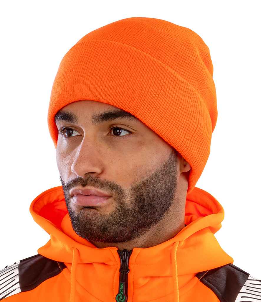 Result Woolly Ski Hat with Thinsulate™ Insulation | Fluorescent Orange
