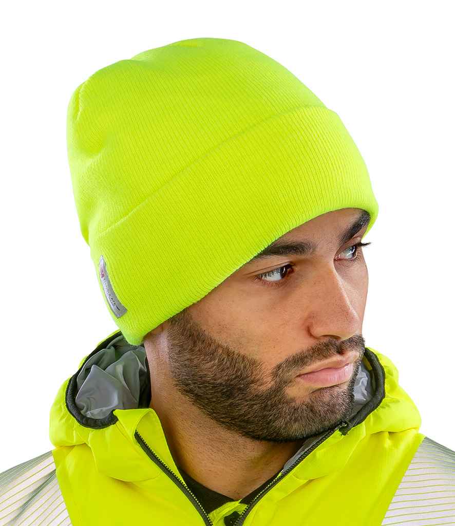 Result Woolly Ski Hat with Thinsulate™ Insulation | Fluorescent Yellow