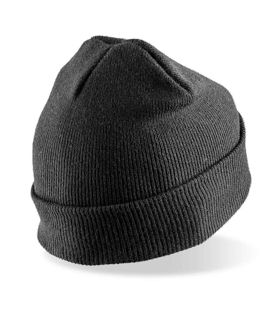 Result Double Knit Thinsulate™ Printers Beanie | Black