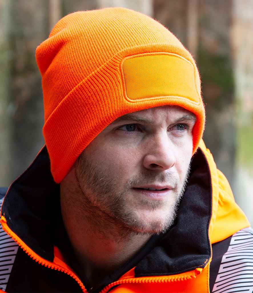 Result Double Knit Thinsulate™ Printers Beanie | Fluorescent Orange