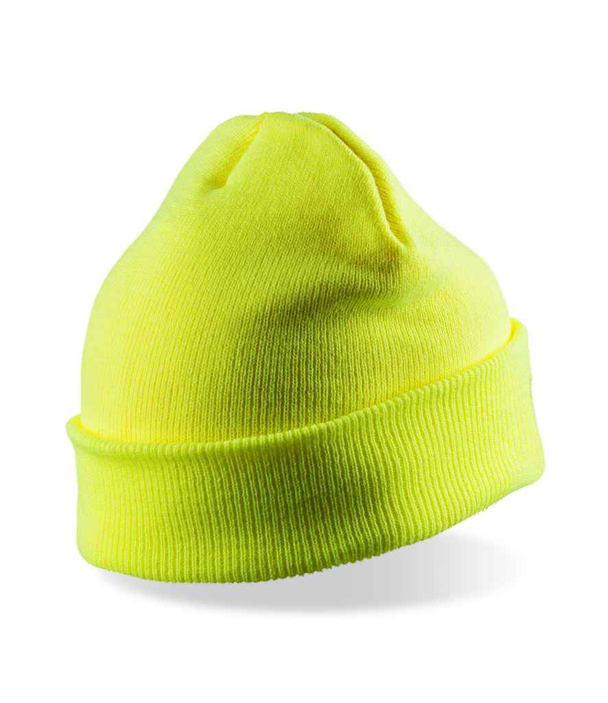 Result Double Knit Thinsulate™ Printers Beanie | Fluorescent Yellow