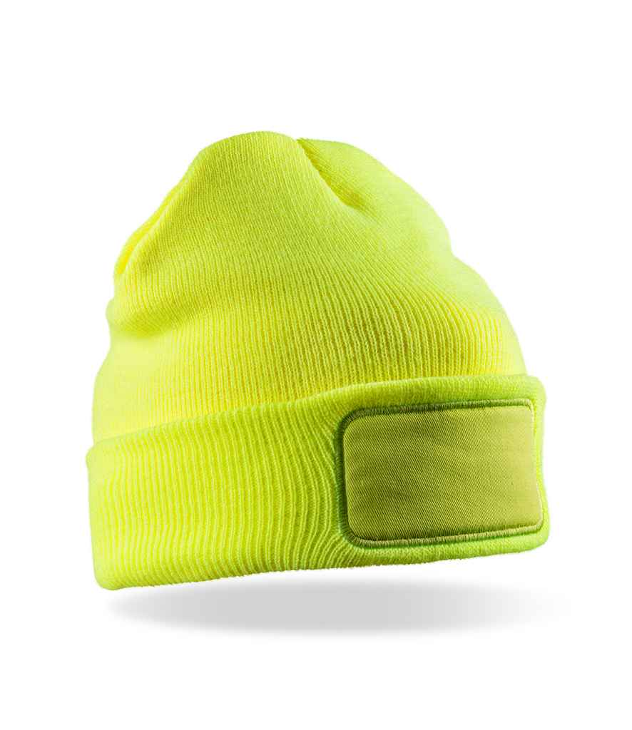 Result Double Knit Thinsulate™ Printers Beanie | Fluorescent Yellow