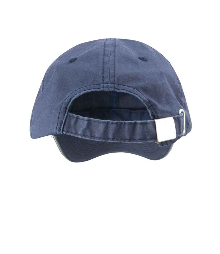 Result Washed Fine Line Cotton Cap | Navy