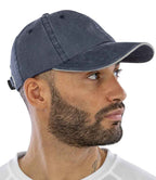 Result Washed Fine Line Cotton Cap | Navy