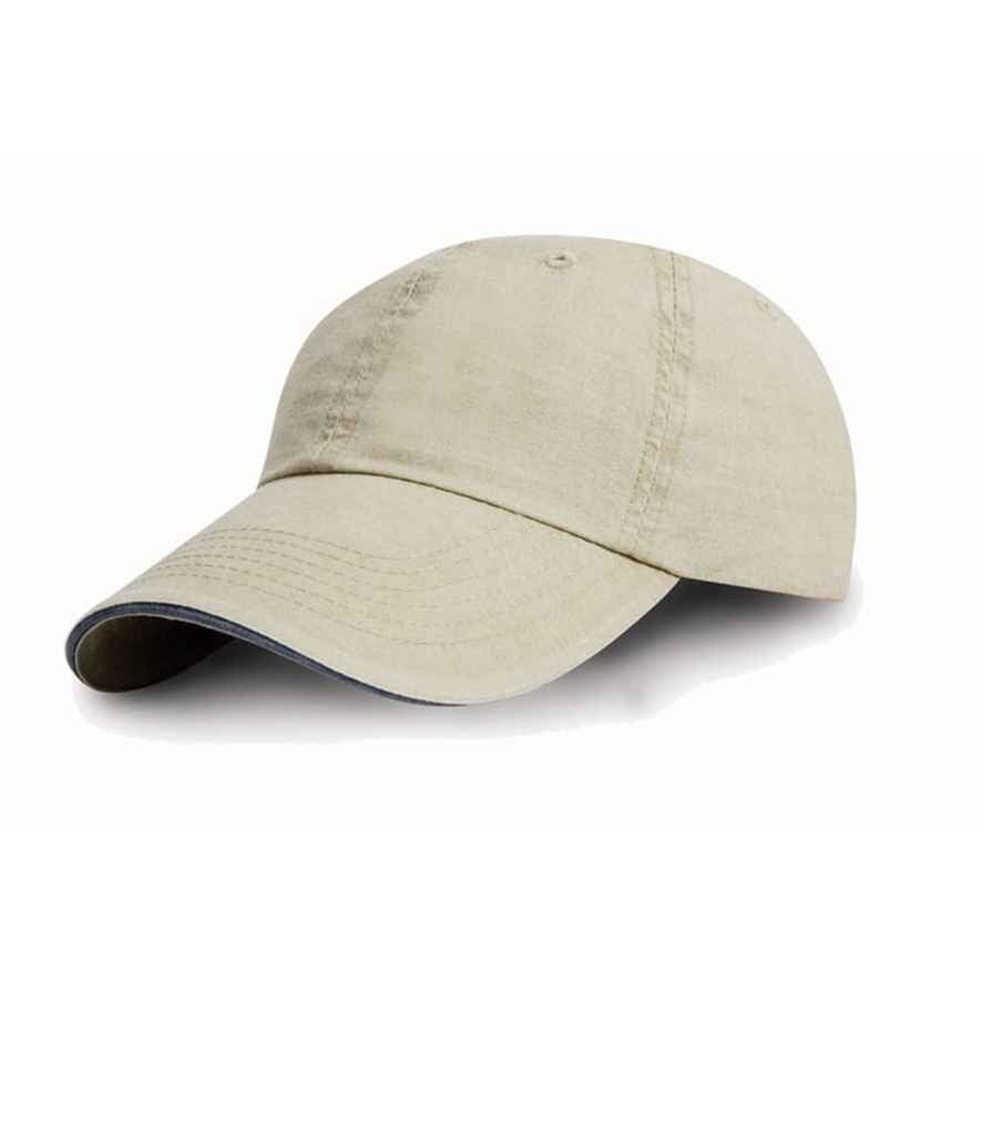 Result Washed Fine Line Cotton Cap | Putty