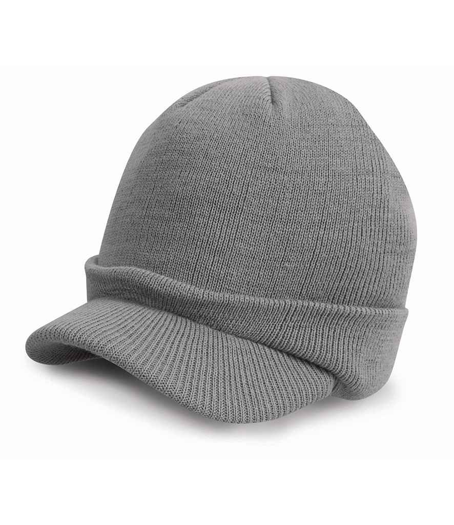 Result Esco Army Knitted Hat | Cool Grey