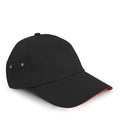 Result Plush Cotton 5 Panel Cap | Black