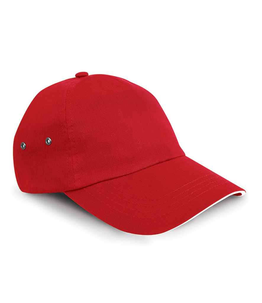 Result Plush Cotton 5 Panel Cap | Red