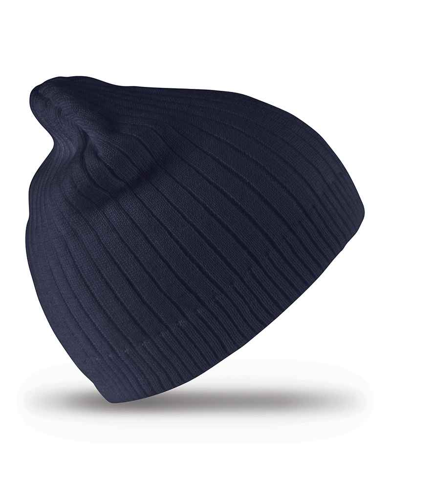 Result Cotton Knitted Beanie | Navy