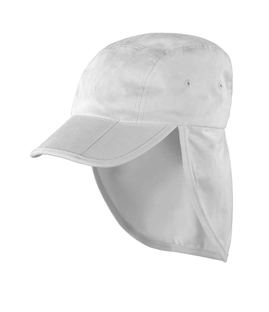 Result Kids Fold Up Legionnaires Cap | White