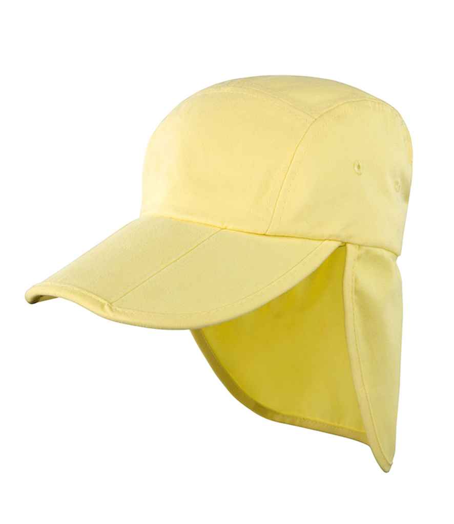 Result Kids Fold Up Legionnaires Cap | Yellow