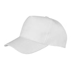 Result Kids Boston 5 Panel Printers Cap | White