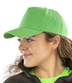 Result Boston 5 Panel Printers Cap | Apple Green