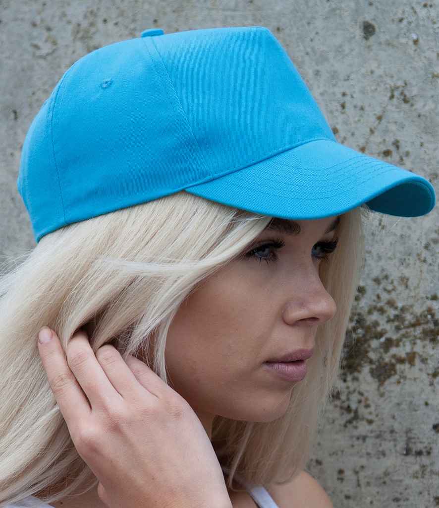 Result Boston 5 Panel Printers Cap | Aqua