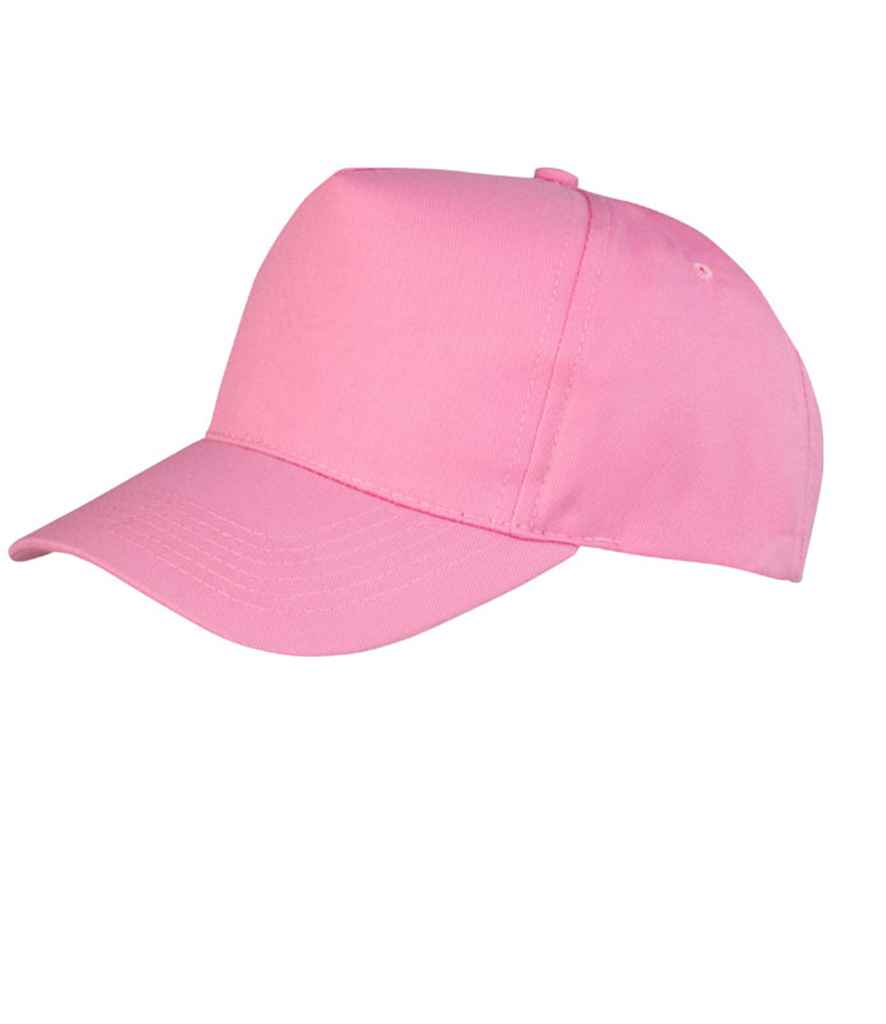 Result Boston 5 Panel Printers Cap | Pink