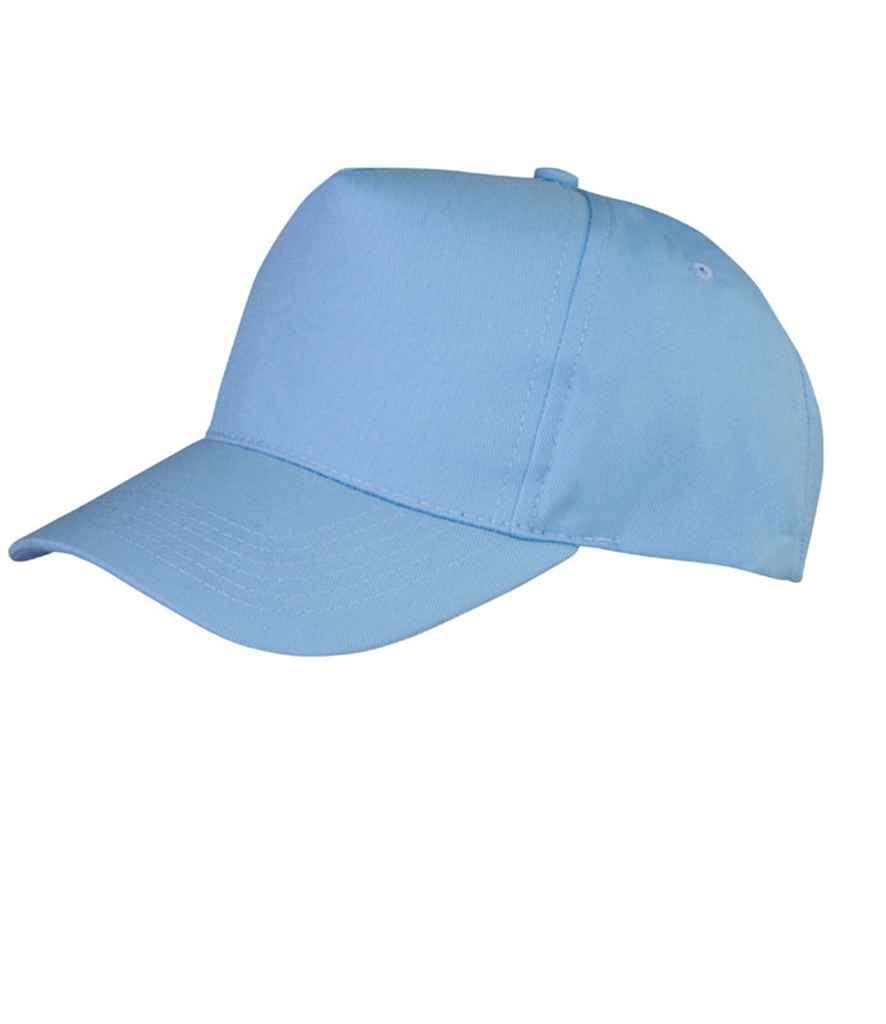 Result Boston 5 Panel Printers Cap | Sky Blue