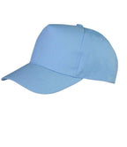 Result Boston 5 Panel Printers Cap | Sky Blue