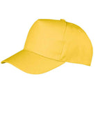 Result Boston 5 Panel Printers Cap | Yellow