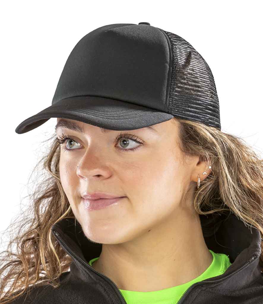 Result Core 1/2 Mesh Truckers Cap | Black