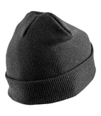 Result Genuine Recycled Double Knit Printers Beanie | Black