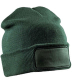 Result Genuine Recycled Double Knit Printers Beanie | Bottle Green