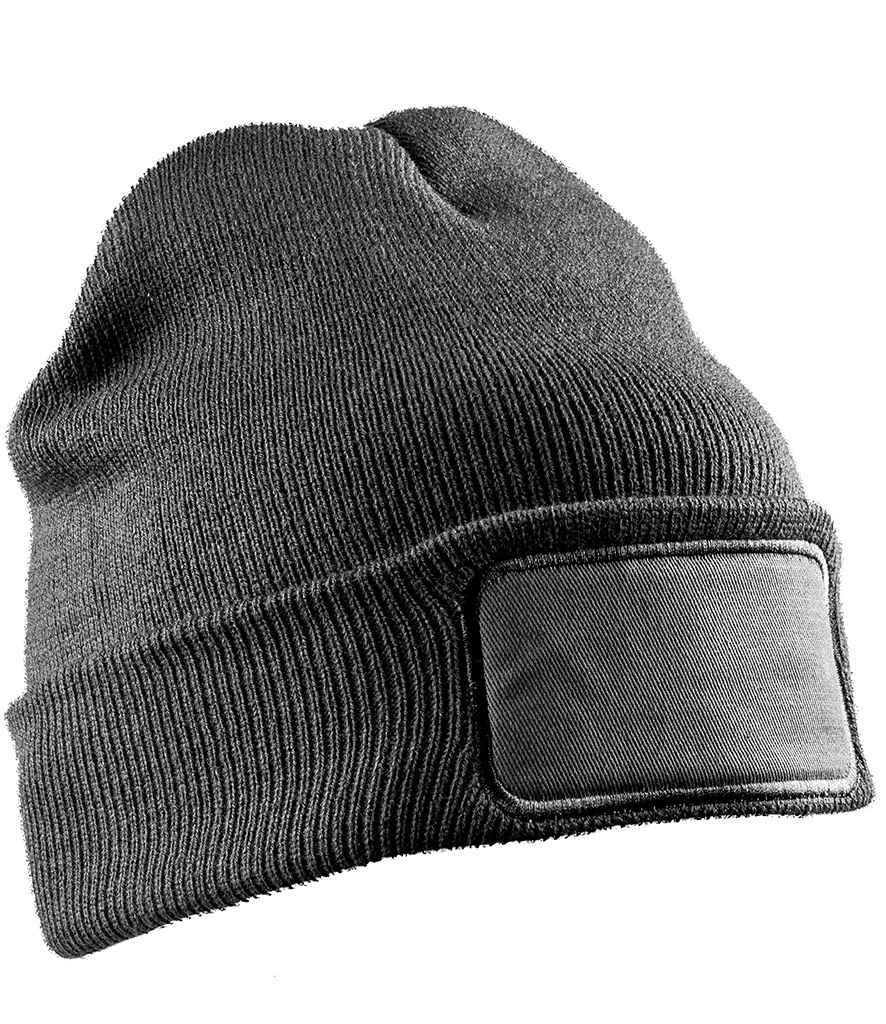 Result Genuine Recycled Double Knit Printers Beanie | Grey