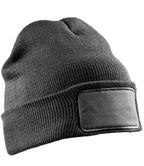 Result Genuine Recycled Double Knit Printers Beanie | Grey