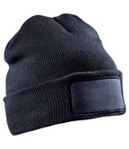 Result Genuine Recycled Double Knit Printers Beanie | Navy